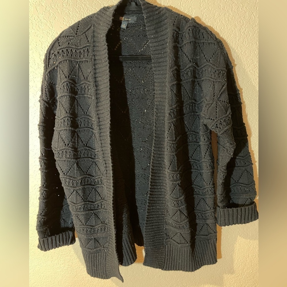 FRYE Women’s Black Cardigan Sweater